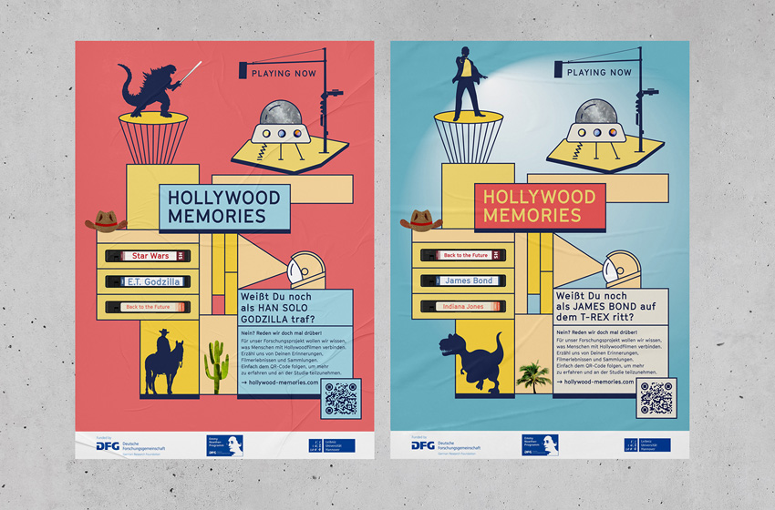 Das Key Visual für das Hollywood Memories Projekt – hier die A2 Plakate